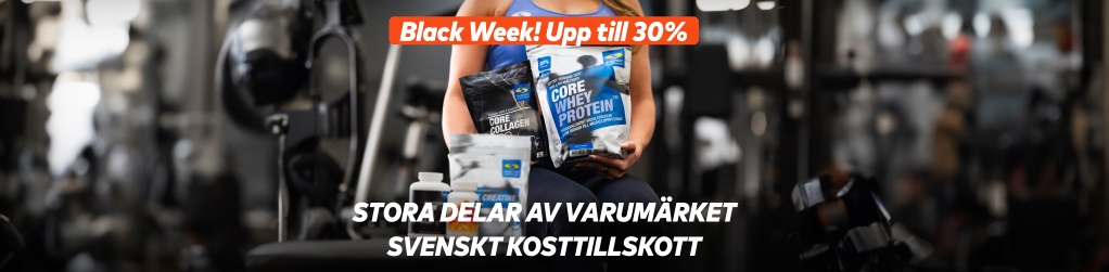 Black Week! Upp till 30% rabatt p Svenskt Kosttillskott